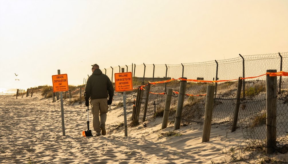 forbidden areas for detecting
