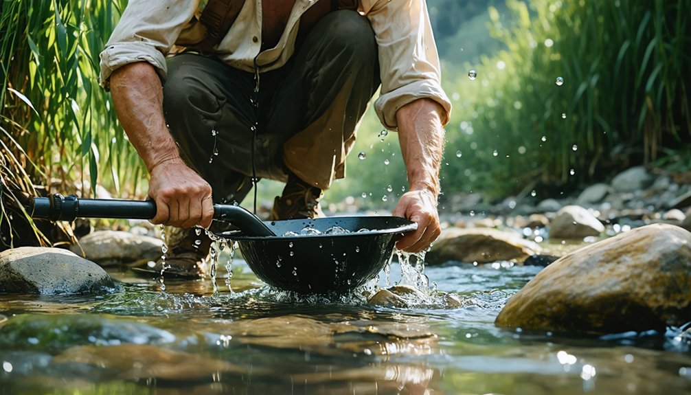 gold detecting in water