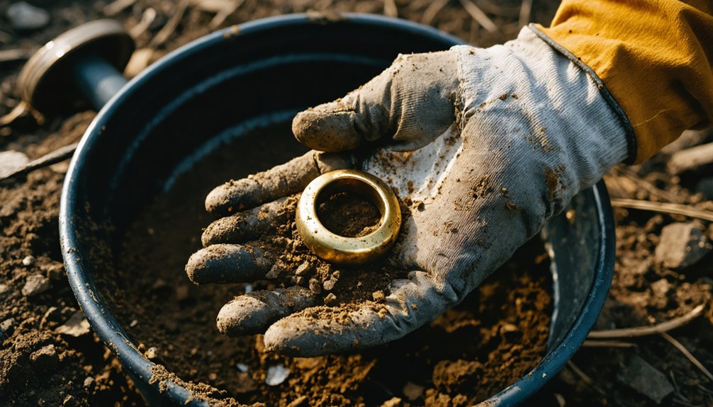 gold detection through metal detecting