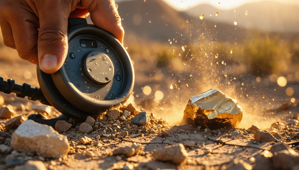 gold detection through pulse induction