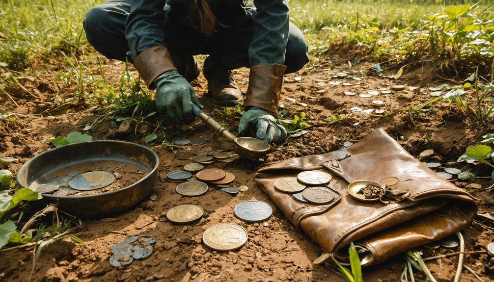 historical fairground coin artifacts