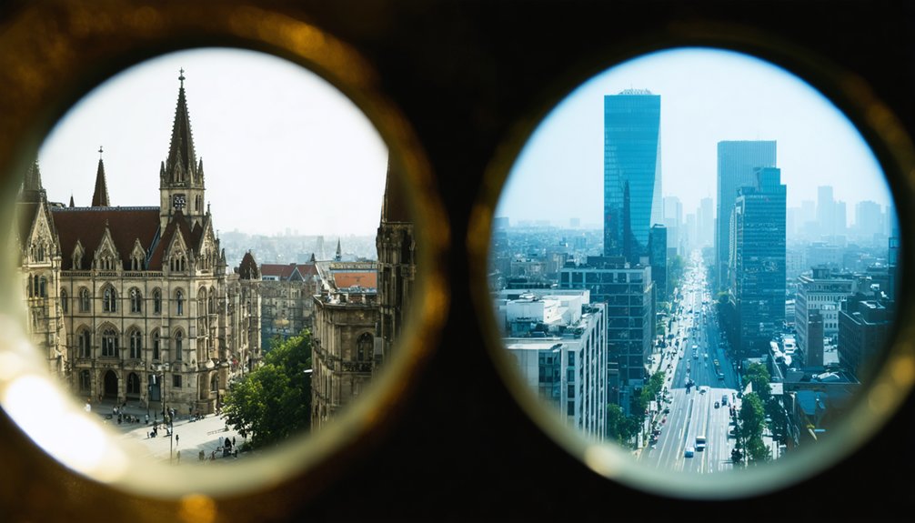 historical vs modern sites