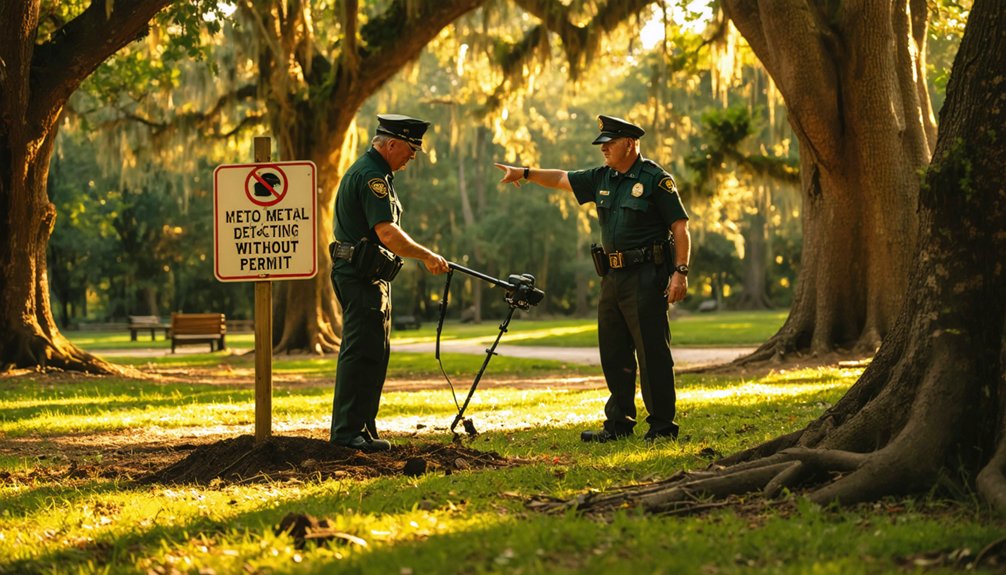 legal penalties for unauthorized detecting