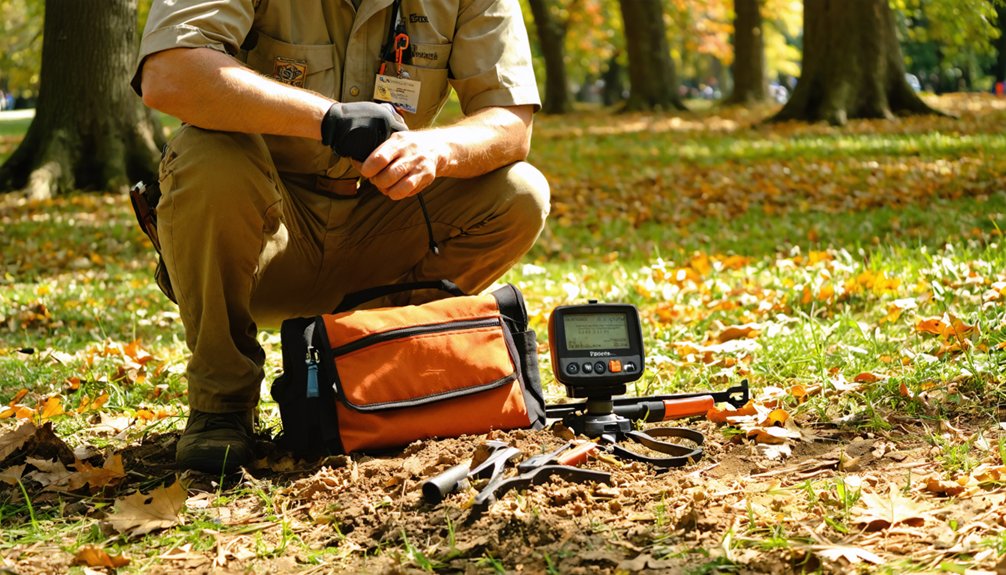 lost property metal detector permit