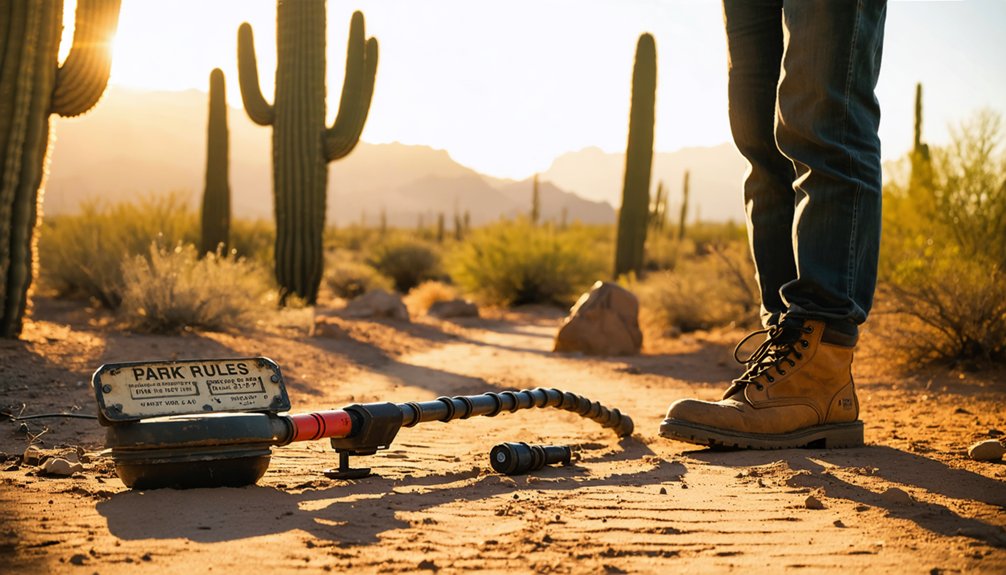 mesa metal detecting regulations