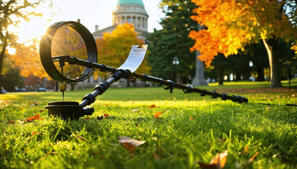 metal detecting permits parks rules