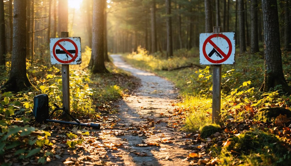 metal detecting prohibited everywhere