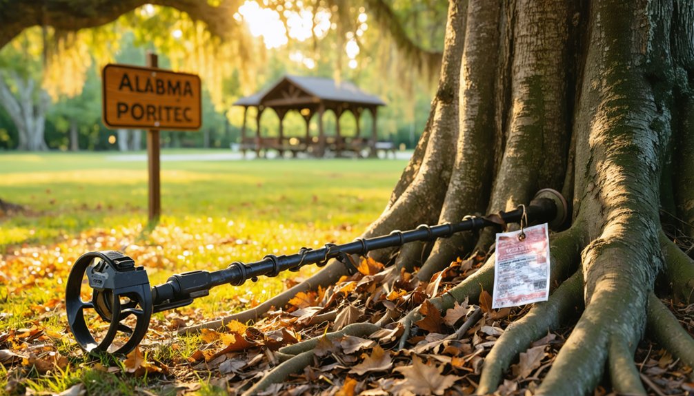 metal detecting regulations alabama