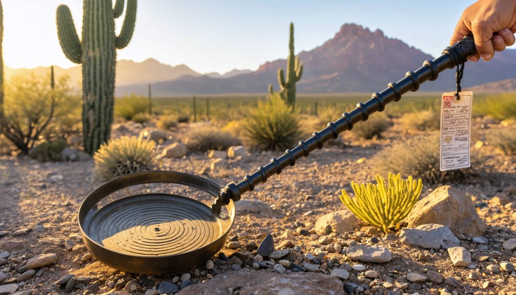 metal detecting regulations arizona