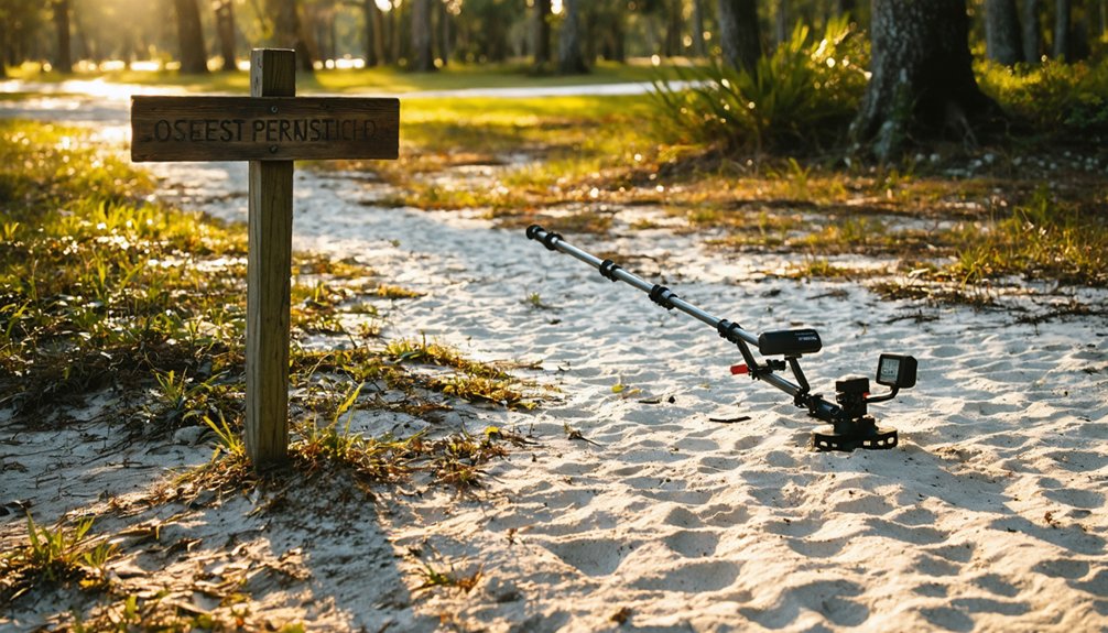 metal detecting restrictions enforced