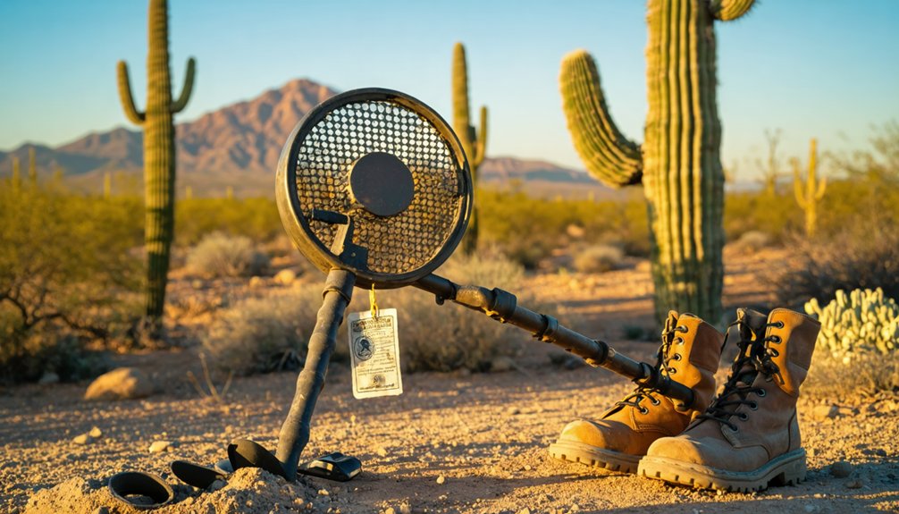 metal detecting rules arizona