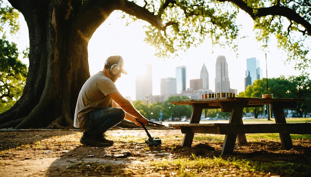 metal detecting rules austin