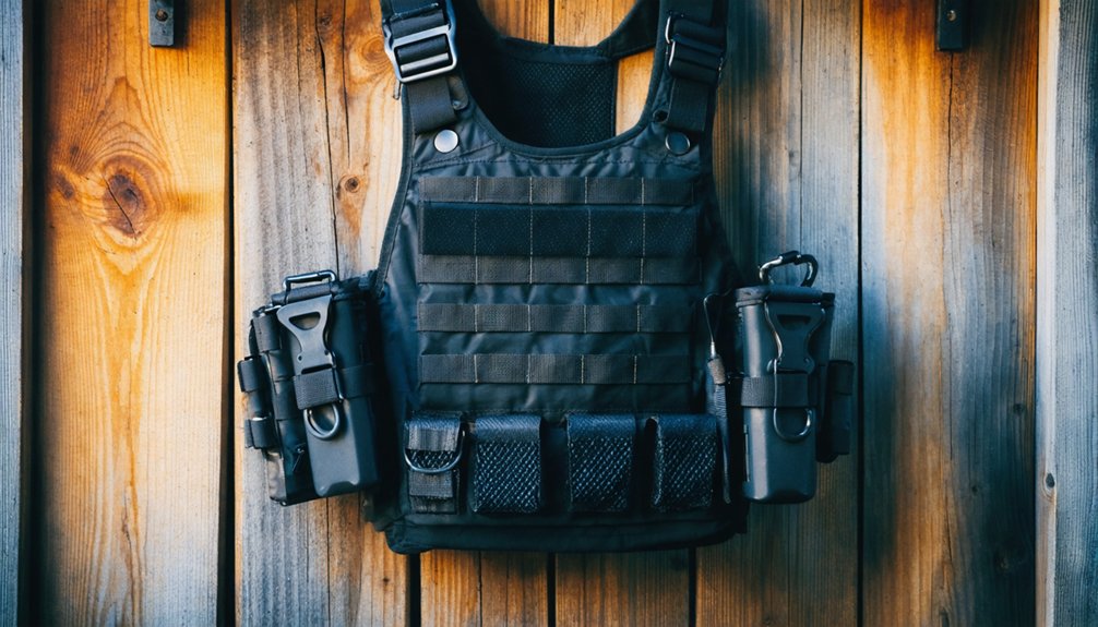 metal detecting supportive harness vest