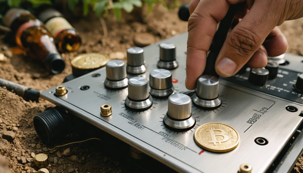 metal detector discrimination controls