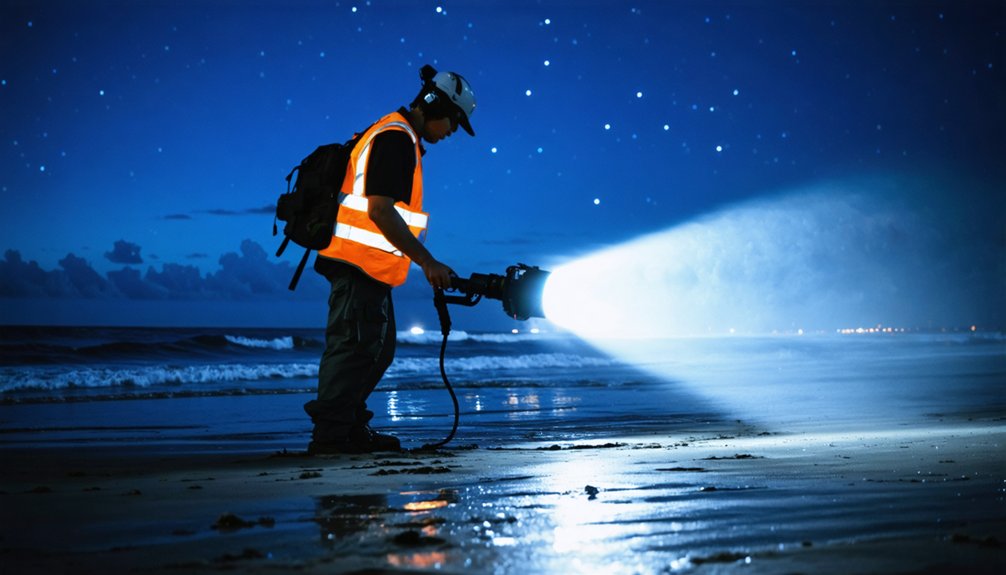 nighttime metal detecting safety