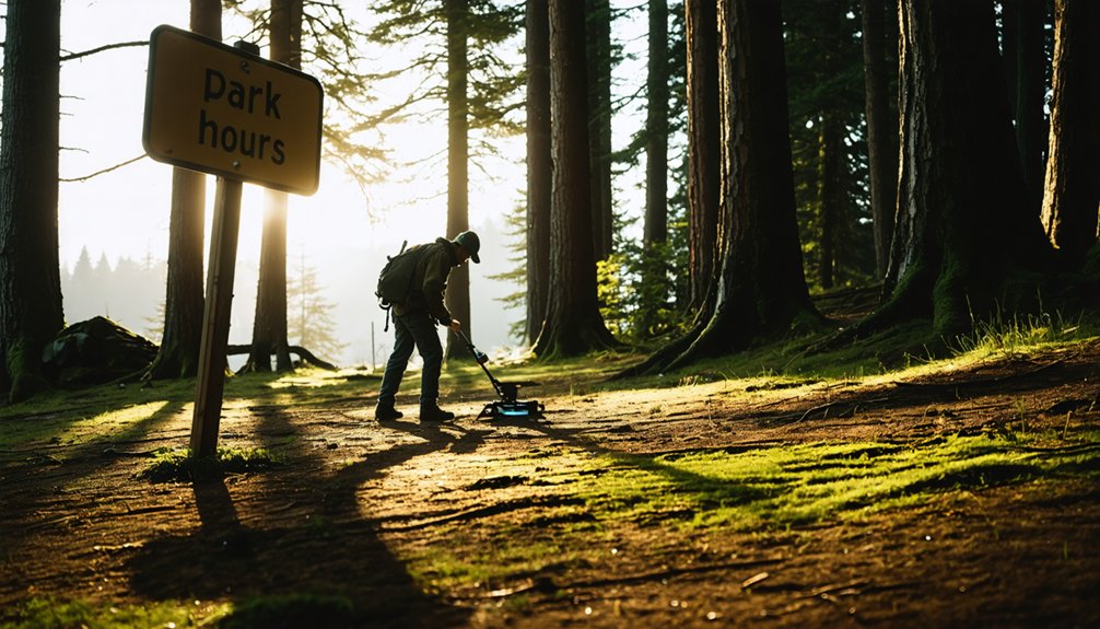 no metal detecting allowed anytime anywhere