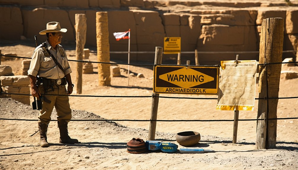 no metal detecting allowed