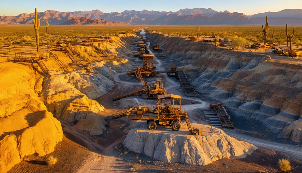 northwest southeast mineralization pattern