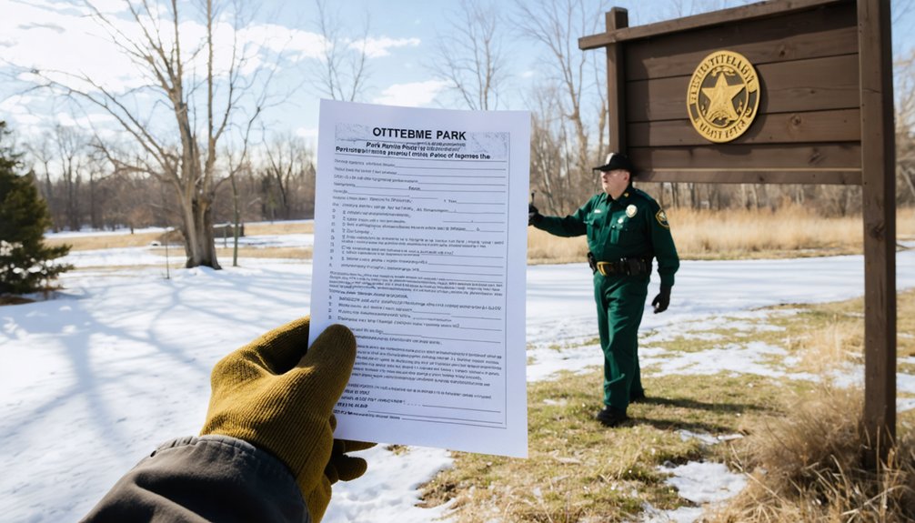 obtain prior property owner permission