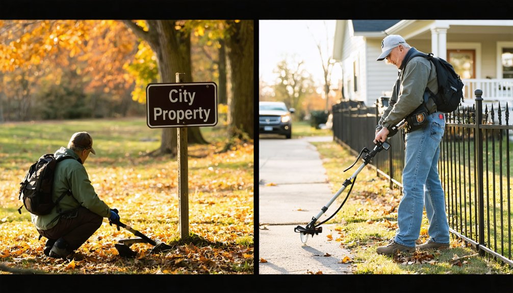 obtain written permission for private land