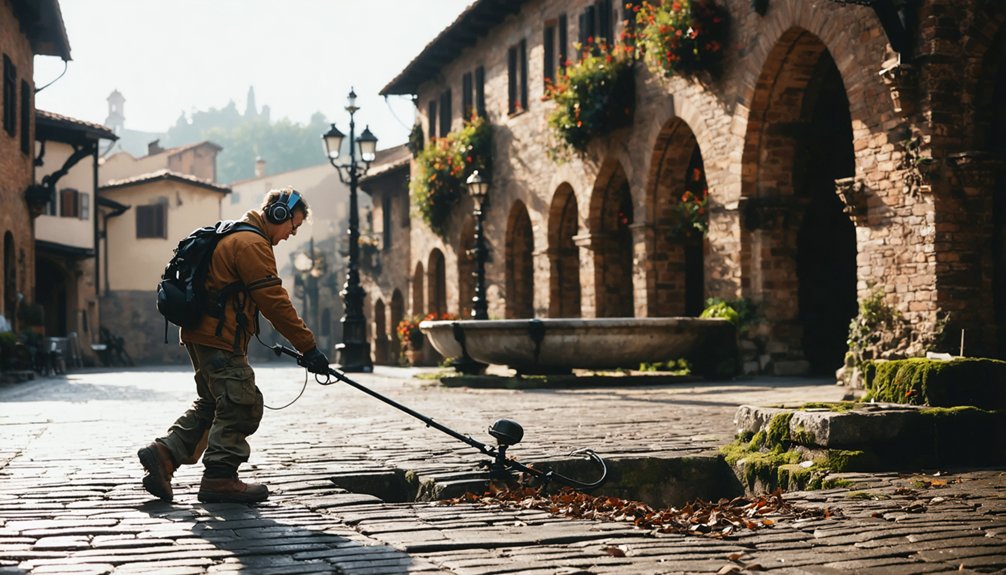 old town square metal detecting