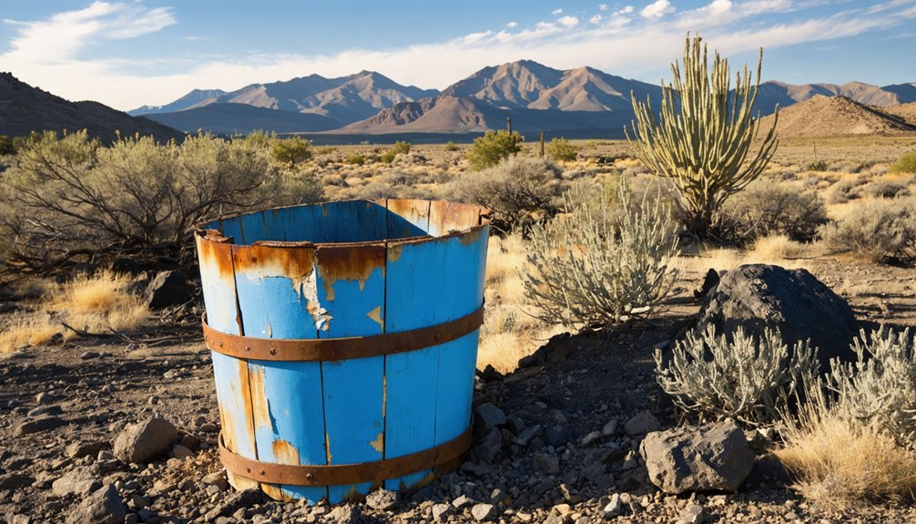 oregon mine with blue bucket