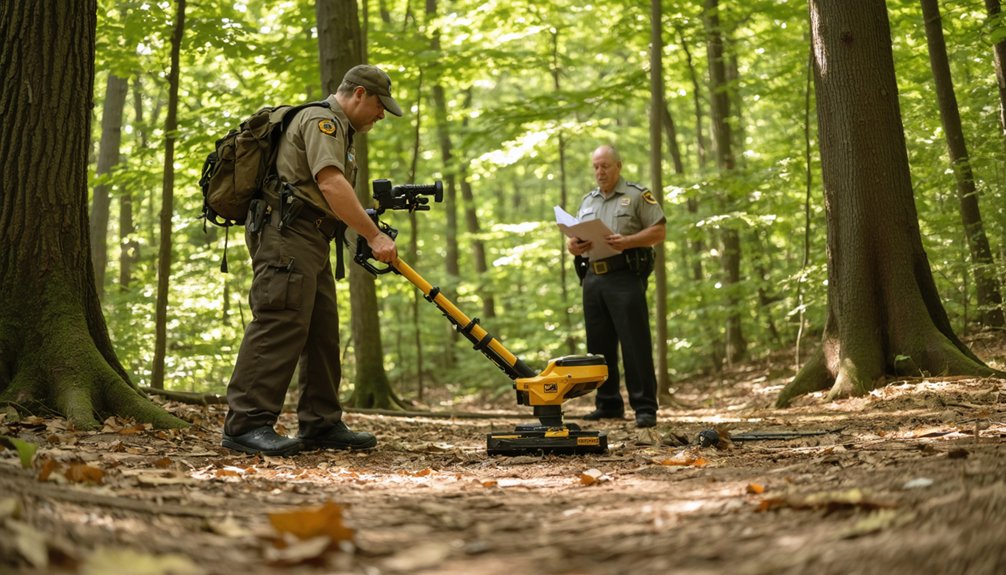 permission required for metal detecting