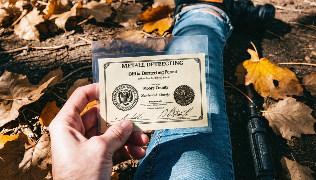permit process for metal detecting