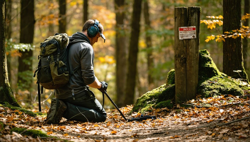 permit required for metal detector use