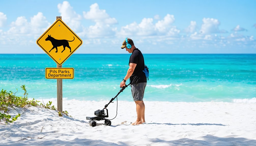 permits parks and metal detecting regulations