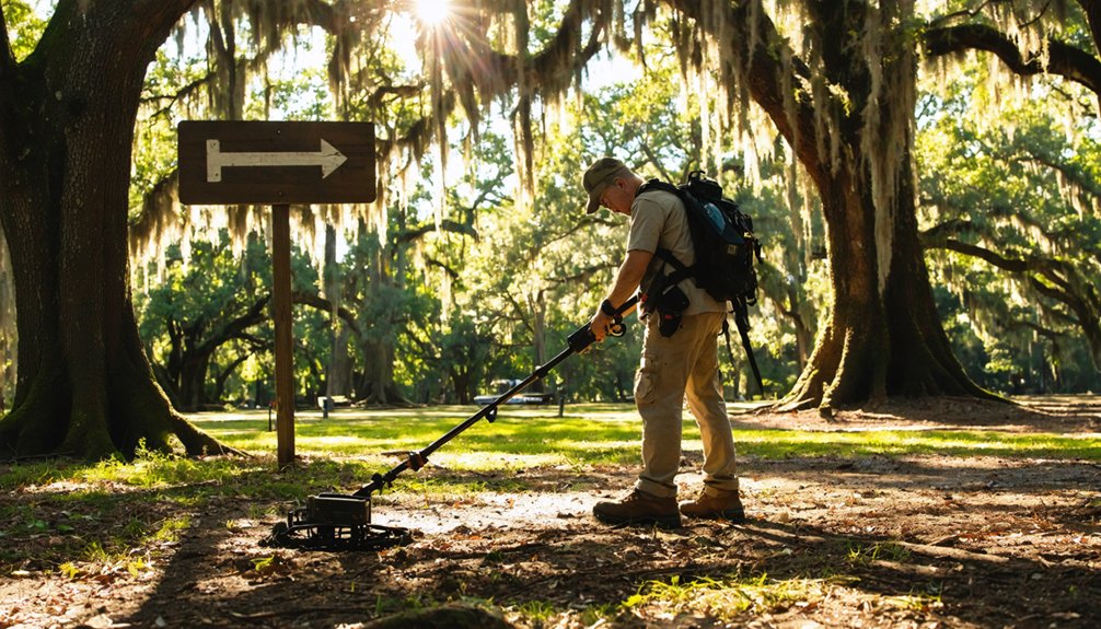 permits parks rules metal detecting