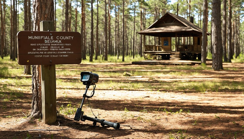 permits parks rules metal detecting