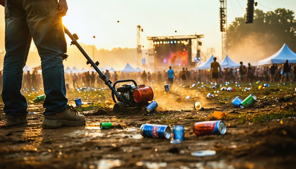 post festival metal detecting