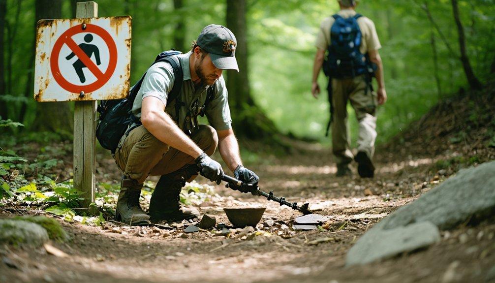 prohibited artifact collection metal detecting restrictions