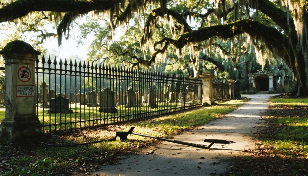 prohibited metal detecting strictly enforced