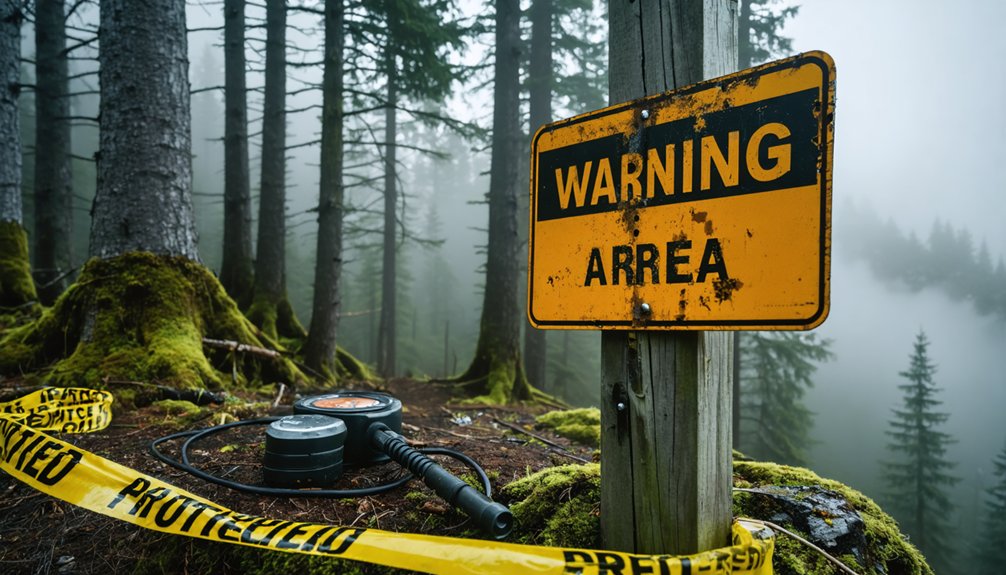 prohibited metal detecting zones