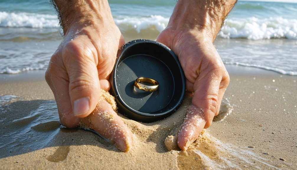 recovering jewelry with detector