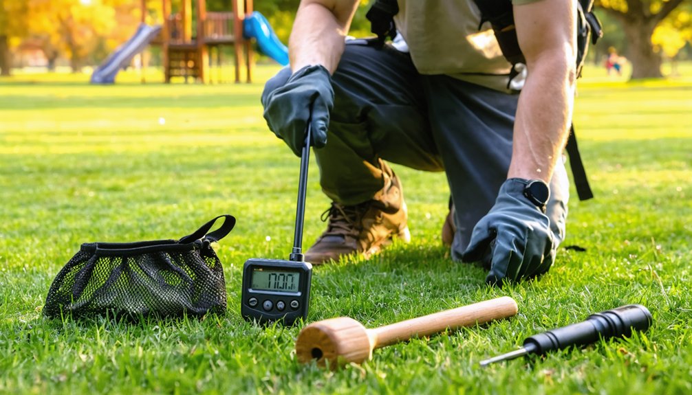 regulated metal detection with precautions