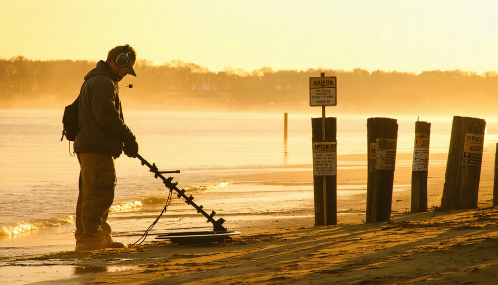 regulatory tiers for beach metal detecting