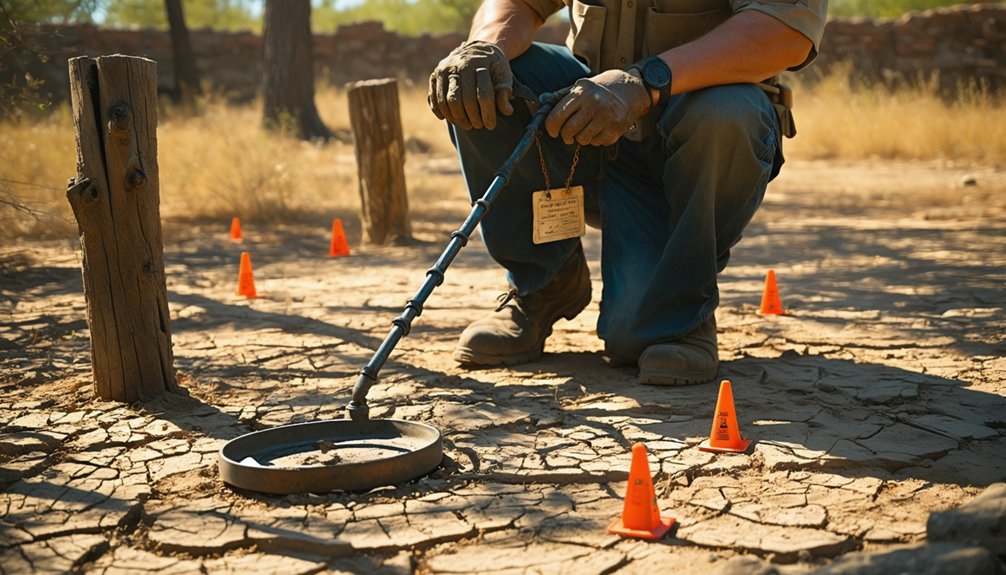 responsible metal detecting on historic sites