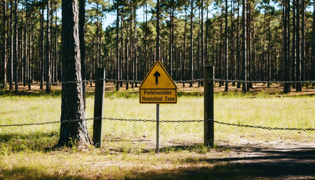 restricted areas no metal detecting