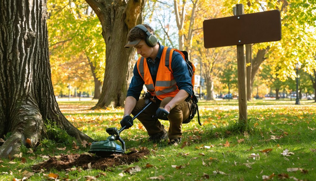 restricted metal detecting requires permits