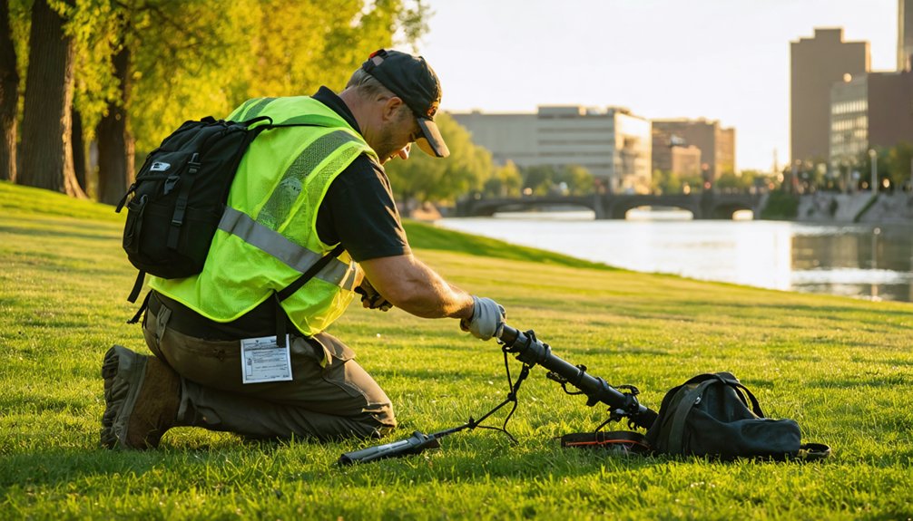 restricted metal detector search approval