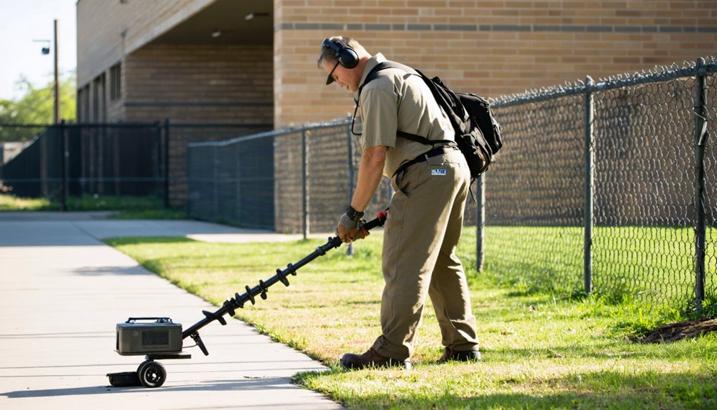 restricted public school metal detecting landscape