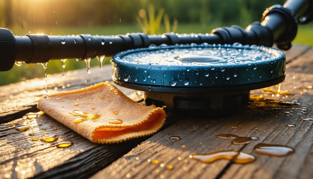 rust prevention for metal detectors