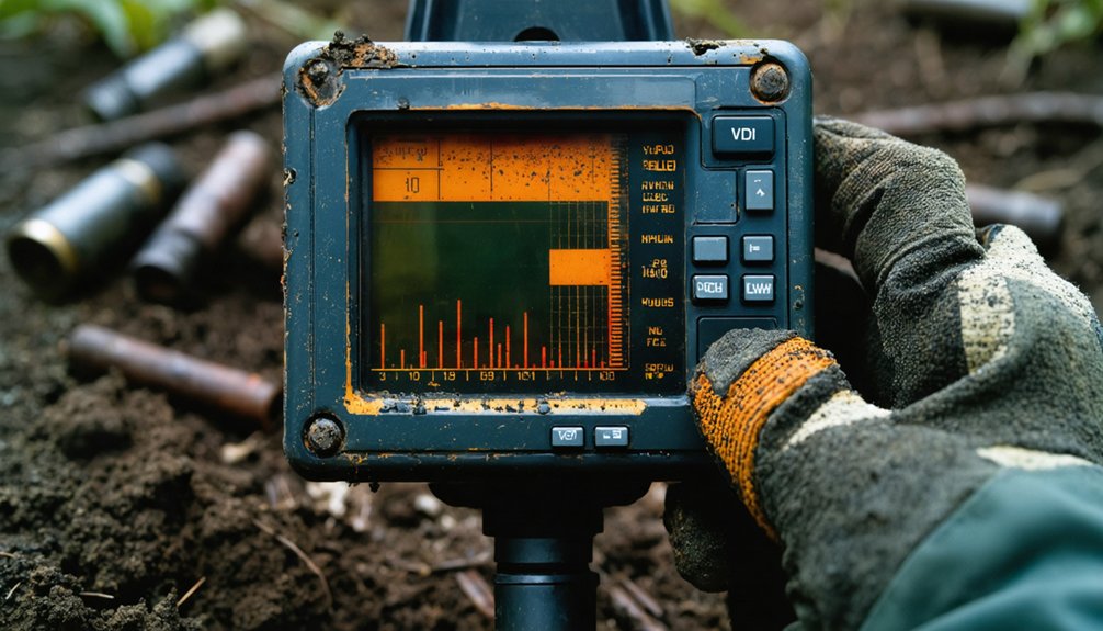 rusty metal target identification