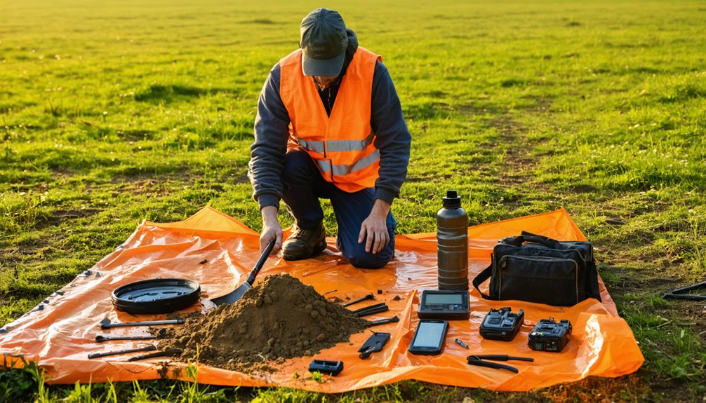 safety preparation for metal detecting