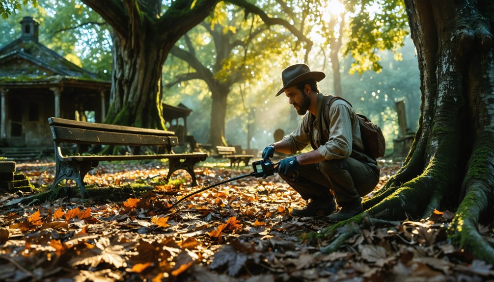 searching at historic site