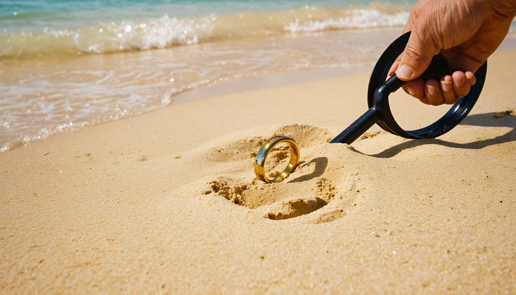 seeking precious metal treasure