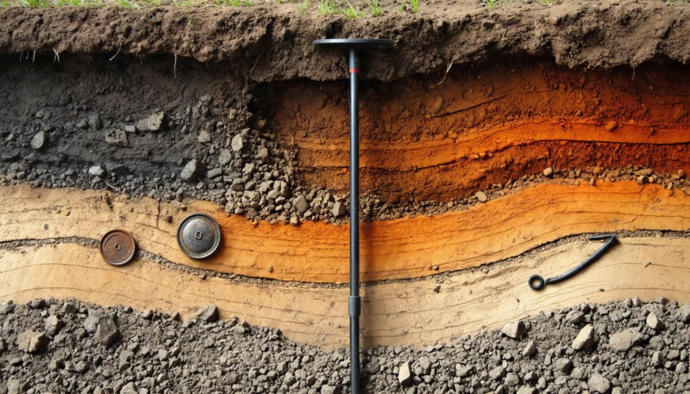 soil type affects artifact depth